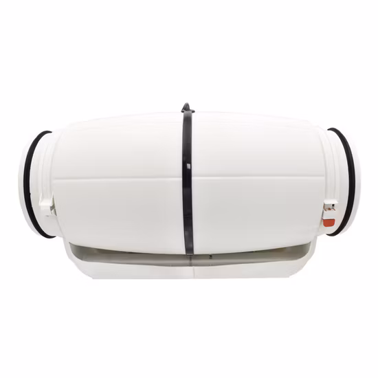 6-Zoll-Axial-Mixed-Flow-Belüftung, kreisförmiger, leiser hydroponischer AC/EC-Inline-Rohrventilator für Gewächshäuser